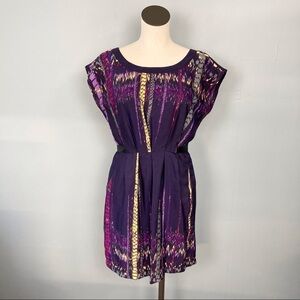 𝅺bebop Cap Sleeve Self Tie Pocket Pleated Dress